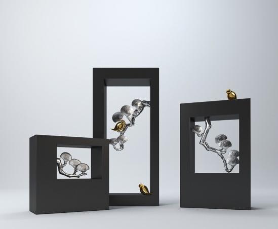 新中式风格摆件的3D数字化呈现 模型下载与应用价值